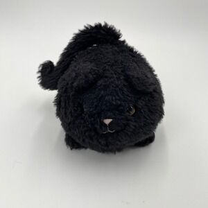 Jellycat Caboodle Black Cat Kitten‎  Stuffed Plush Lovey Bean Bag 5" Retired